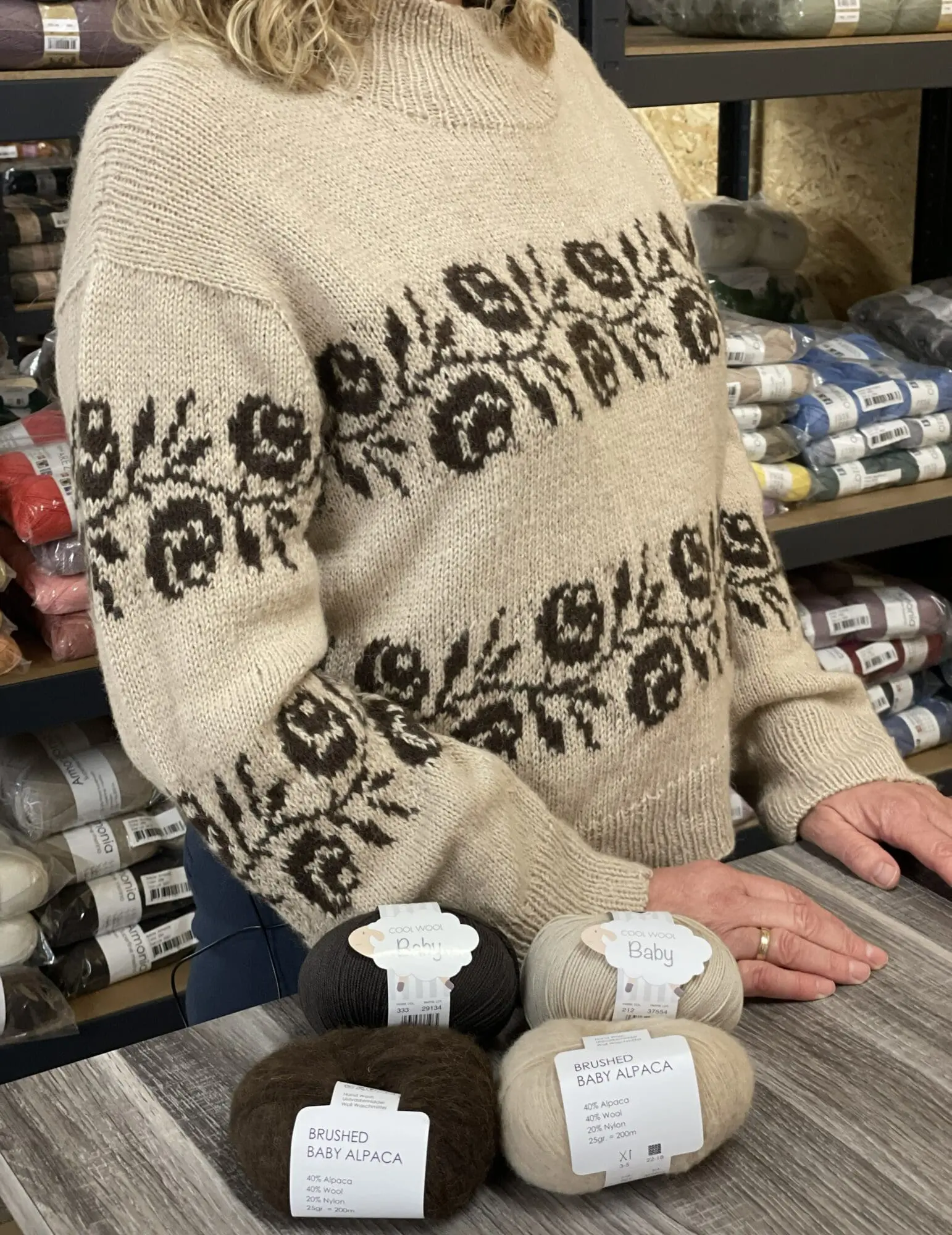 Garnpakke “Rosie Sweater” Lene Holme Samsøe / Le Knit Str. XXS-S