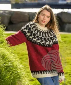 Strikkeopskrift – Sweater “Rensdyr” (Unisex) 36-05 Lettlopi (Sendes straks)