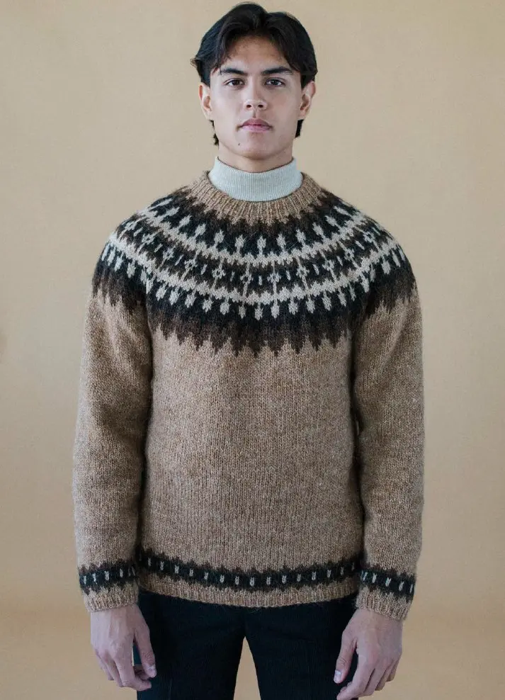 Strikkeopskrift – Unisex Sweater “Kastali Classic” 42-09 – “Lettlopi” (Sendes straks)