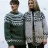 Strikkeopskrifter 2 stk – “Sweater 18-32” og “Cardigan 18-33” – Strikkes i “Alafosslopi” (Sendes straks)