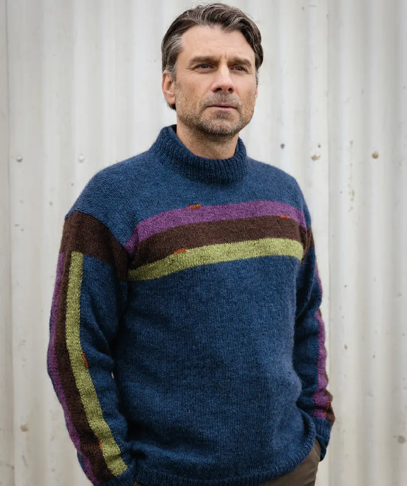 Strikkeopskrift – Herresweater “Kilir” 44-08 “Fjallalopi” (Sendes straks)