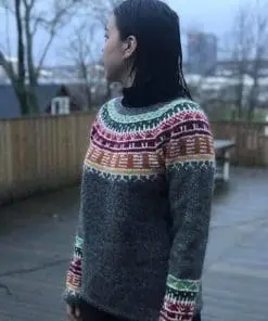 StrikkeKit – Inuk Sweater “Lettlopi” – Størrelse 2XL (Garn og Opskrift)
