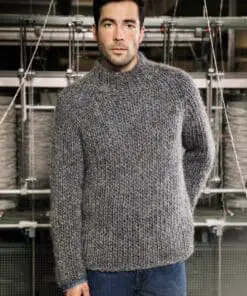 Strikkeopskrift – Sweater “Skrida” 41-16 Varm, tyk men let “Jöklalopi” (Sendes straks)