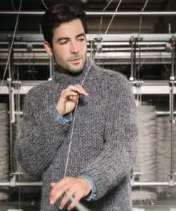 Strikkeopskrift – Sweater “Skrida” 41-16 Varm, tyk men let “Jöklalopi” (Sendes straks)