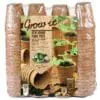 Fiberpotter til forspiring – Nebrydelige “Grow It”. Rund 6 cm. Pakke med 96 stk.