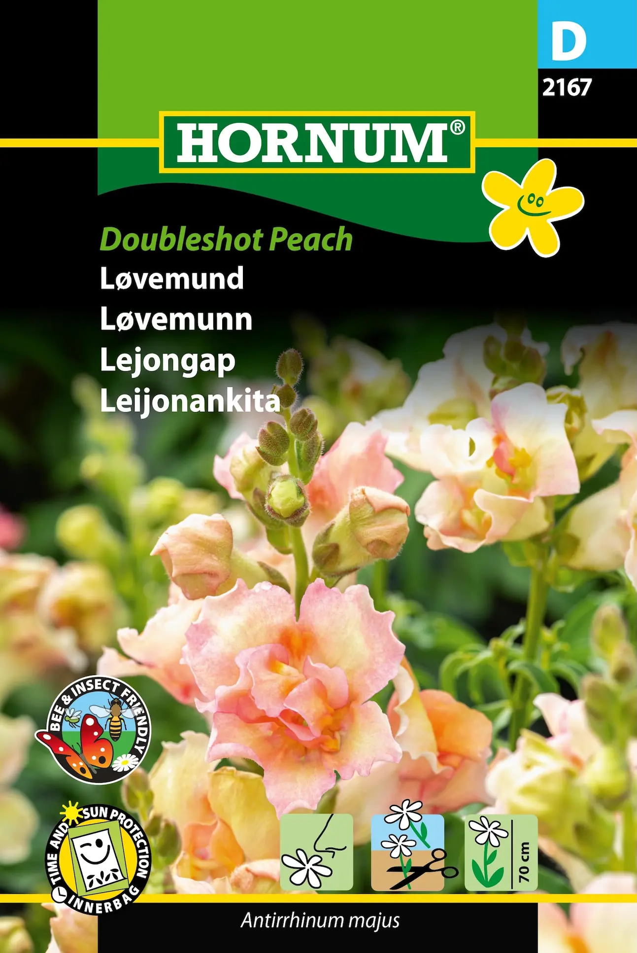 Løvemund “Doubleshot Peach” – Romantisk og duftende – Blomsterfrø
