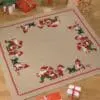Broderikit Nisser/Sort Hund Juletræstæppe 120×120 cm – Julebroderi