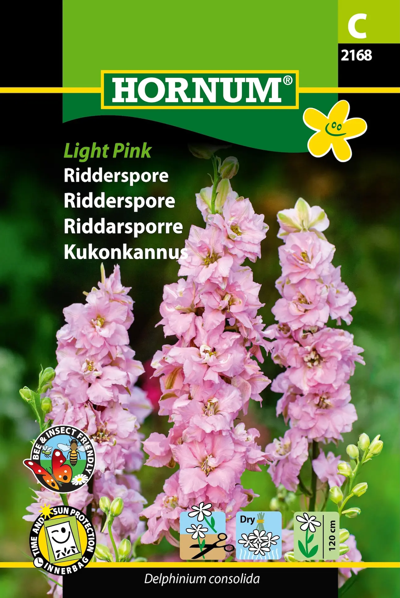 Ridderspore “Light Pink” – Blomsterfrø