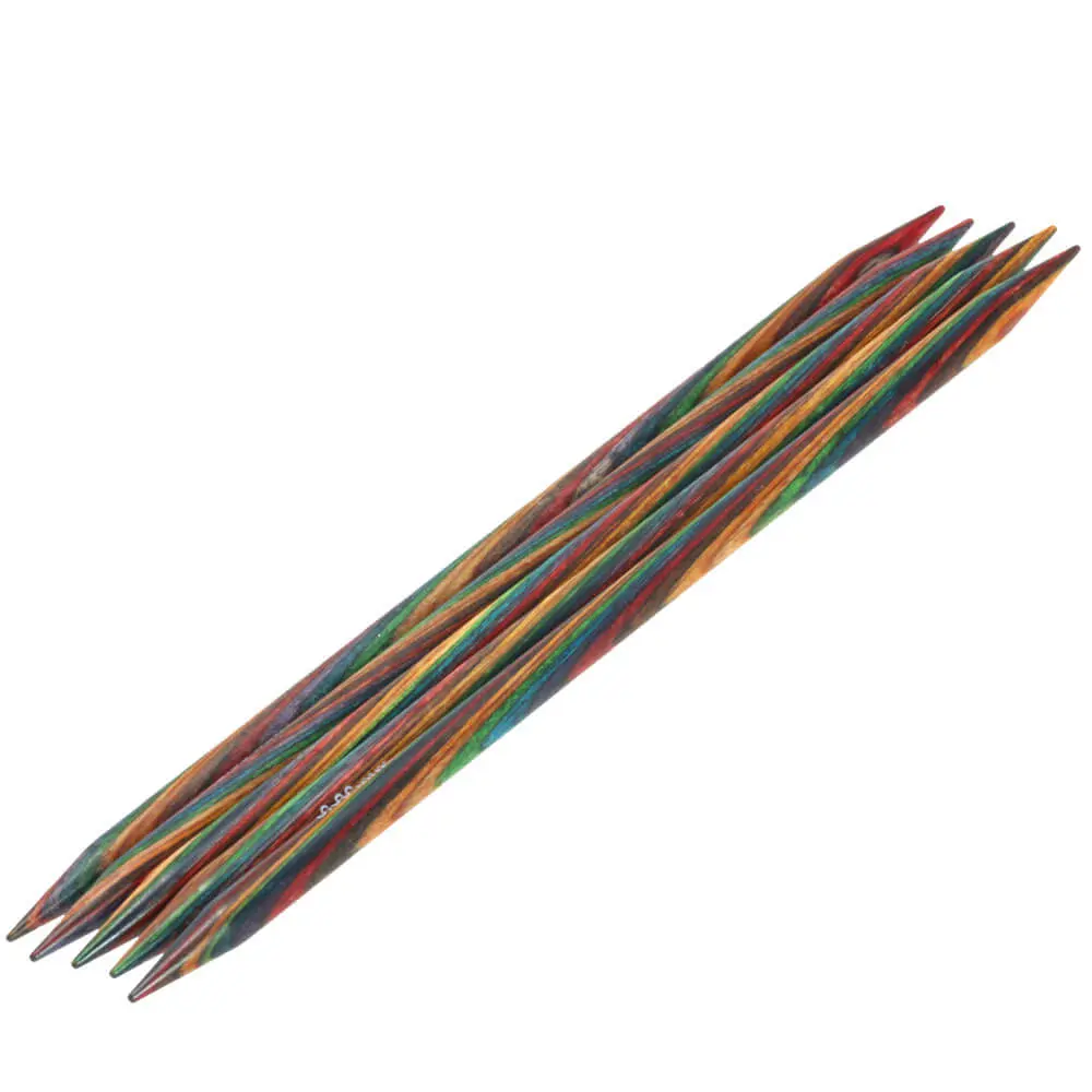 Lana Grossa / KnitPro strømpepinde Træ Multicolor 20 cm