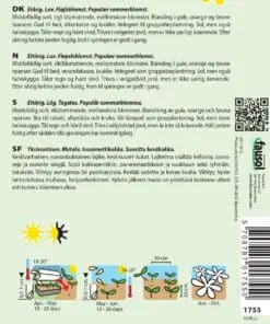 Tagetes blanding “Bonita Mix” – Tagetesblanding i gule, orange og brune nuancer – Blomsterfrø