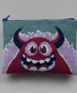 Broderikit Clutch “Fru Tø” fra Baldyre – Sjov DIY clutch med monsterdesign