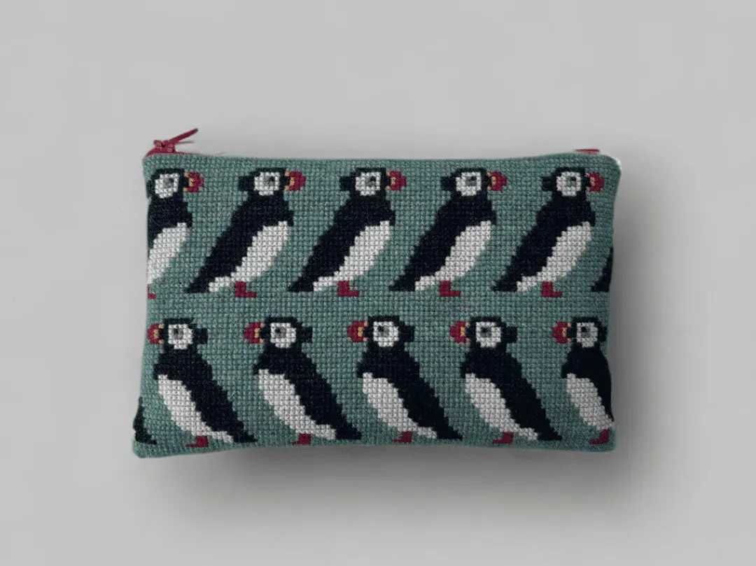 Baldyre Broderikit Clutch “Se til højre se til venstre” – DIY Taske Kit
