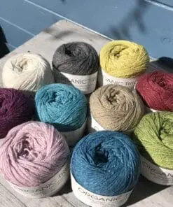 Hjertegarn Organic Trio garn – Økologisk merino, bomuld og silke