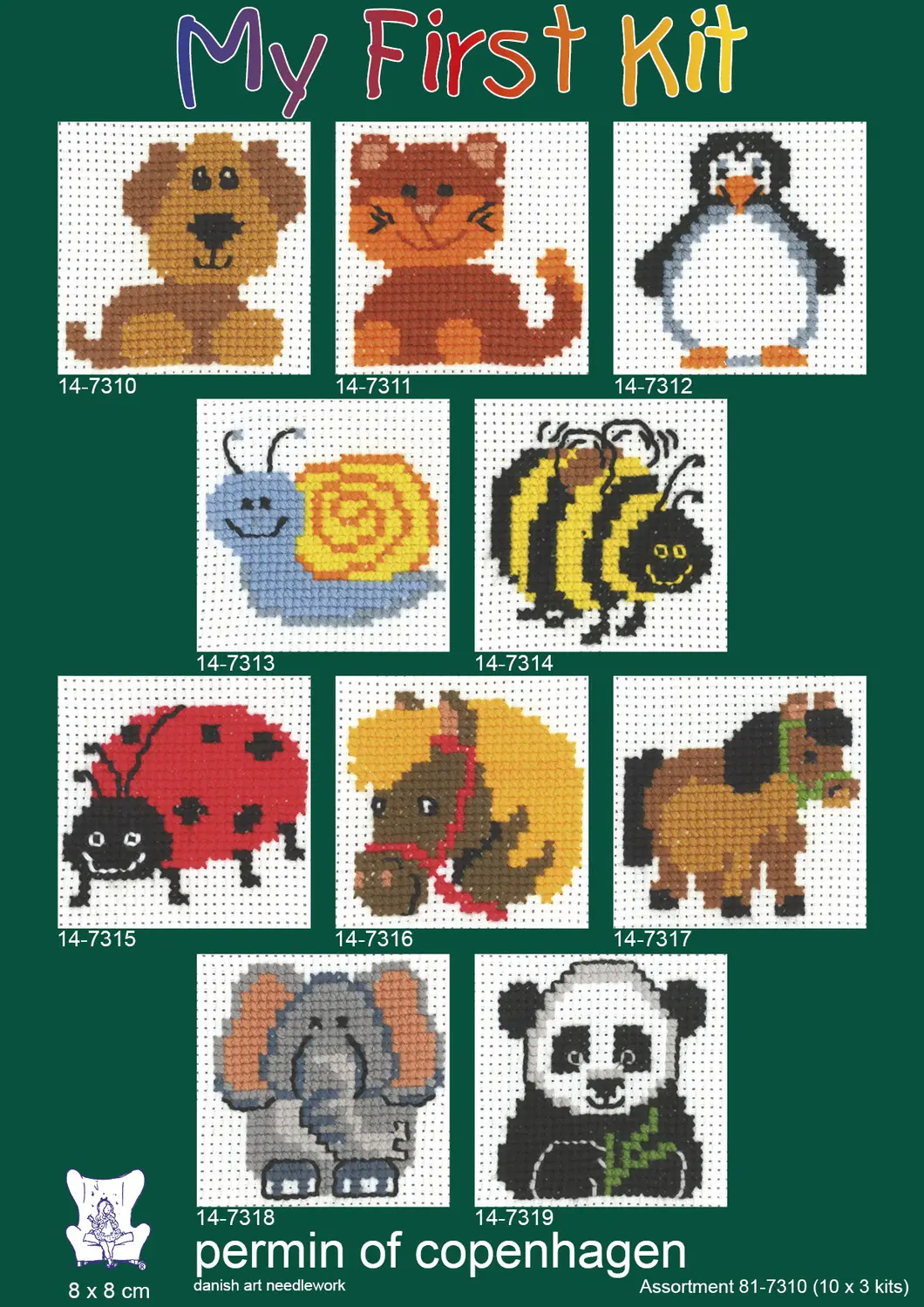 Broderikit til børn – My First Kit fra Permin | Vælg motiv