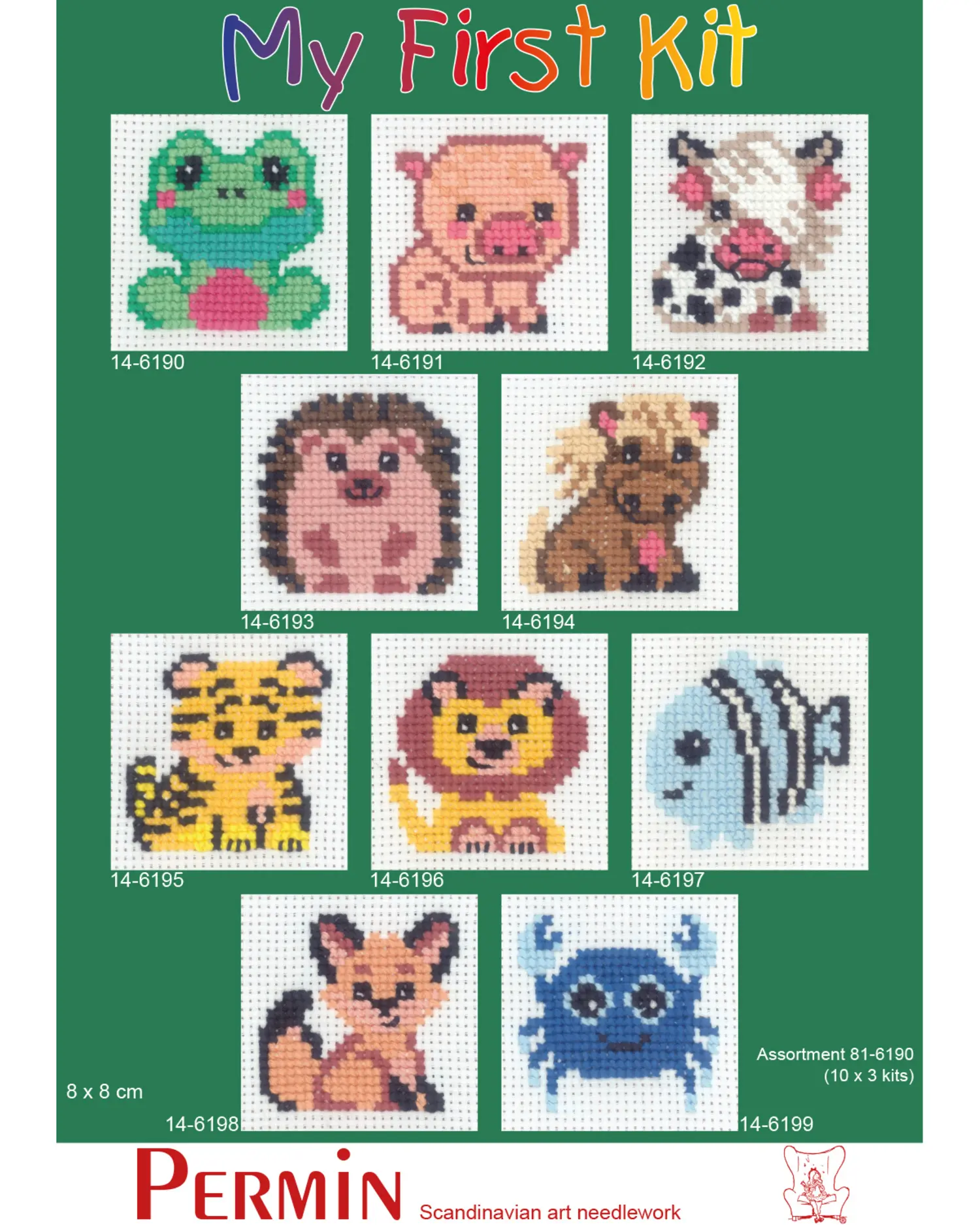 Broderikit til børn – My First Kit fra Permin | Vælg motiv