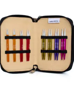 KnitPro / Lana Grossa Alu Rainbow Korte Udskiftelige Rundpinde – 3,0-7,0 mm