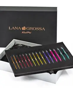 KnitPro / Lana Grossa Alu Rainbow Rundpindesæt i Aluminium – 3,5-8,0 mm