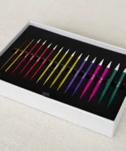KnitPro / Lana Grossa Alu Rainbow Rundpindesæt i Aluminium – 3,5-8,0 mm