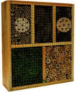 Care-Bird Insekthotel Natur Firkant – 38 x 12 x 43 cm (Stor model)
