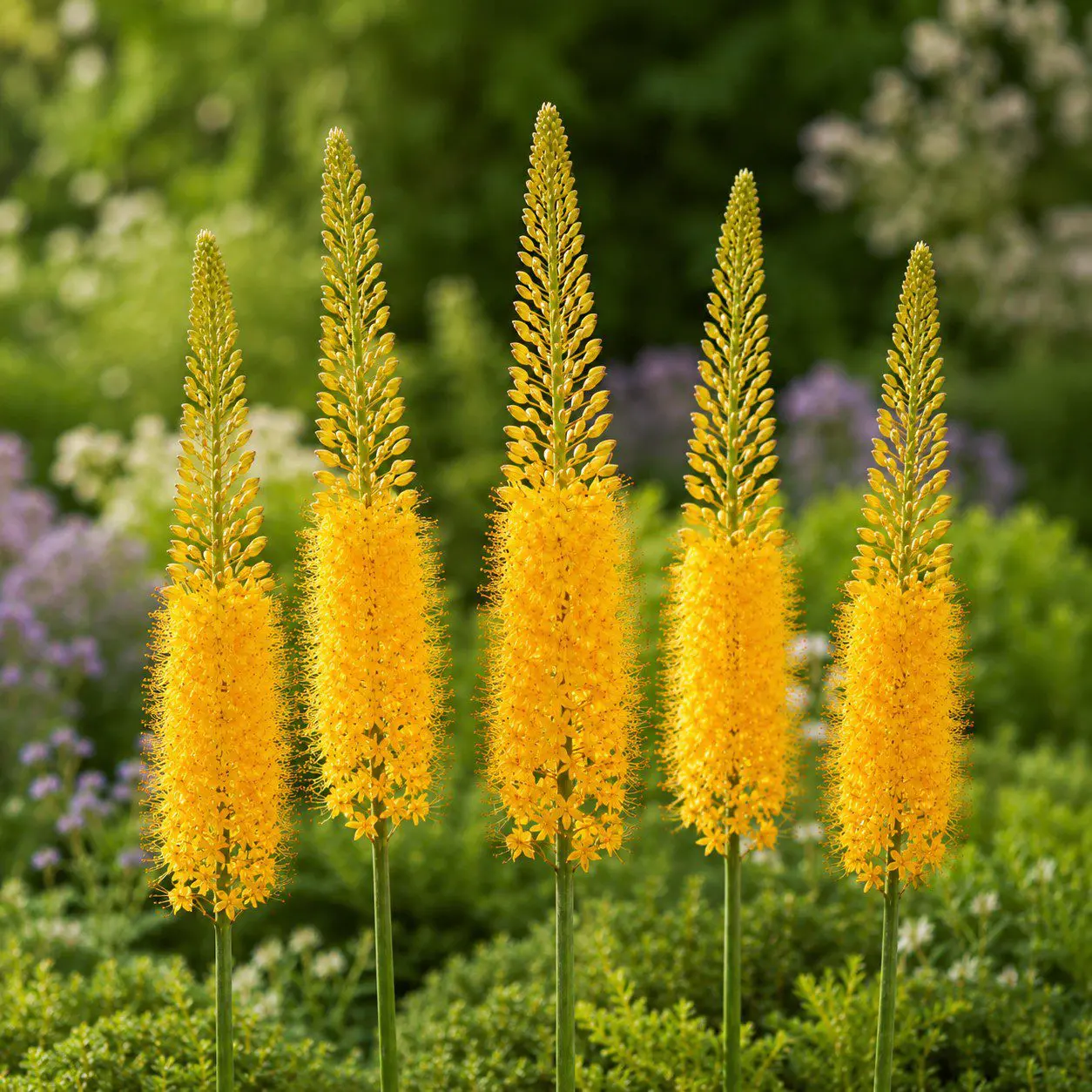 Kleopatras nål Moneymaker – Gyldengul Eremurus – barrodsrod str. 1 – FRA 31,95 kr.