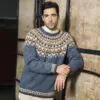 Strikkeopskrift Sproti 41-08 – Islandsk herresweater i Léttlopi (Sendes straks)