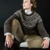 Strikkeopskrift “Ugla” 42-15 Islandsk sweater med ugler | Plötulopi og Einband (Sendes straks)