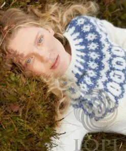 Strikkeopskrift Já! / Ja-trøjen 38-01 – Islandsk unisex sweater i Léttlopi (Sendes straks)