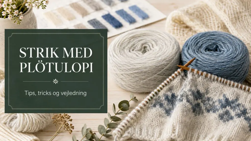 At strikke med pladegarn. Tips og tricks til at strikke med Plötulopi.