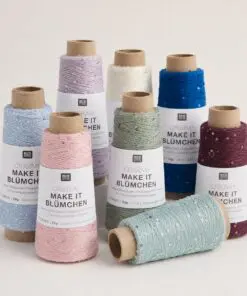 Rico Design Make It Blümchen effektgarn med pailletter. Se det store udvalg på NemHjem.dk