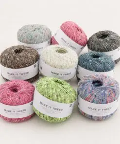 Make It Tweed effektgarn fra Rico Design. Virkelig flot farverig effekt.