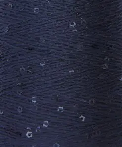 Rico Design Effektgarn Make It Blümchen Navy Blue Closeup