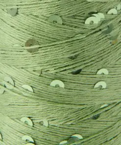 CloseupMake It Paliette 002 Green. Effektgarn med palietter i grøn.