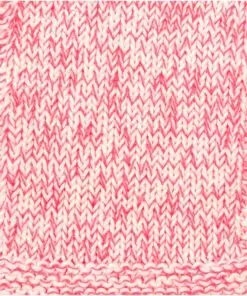 Make It Neon Pink 002 Closeup. Eksempel på strik med følgetråd i neon pink.