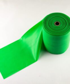 Grøn træningselastik med middel modstand – 2 meter