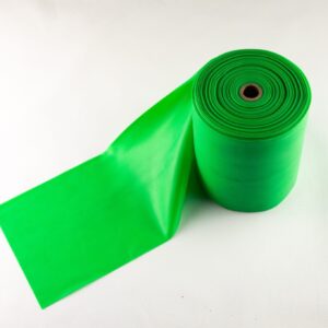 Grøn træningselastik med middel modstand – 2 meter