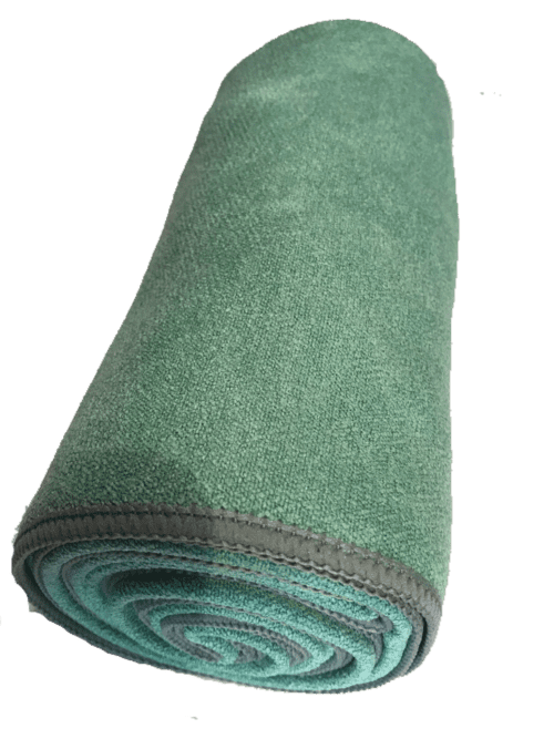 Yoga håndklæde i mikrofiber – Grøn – Stor størrelse