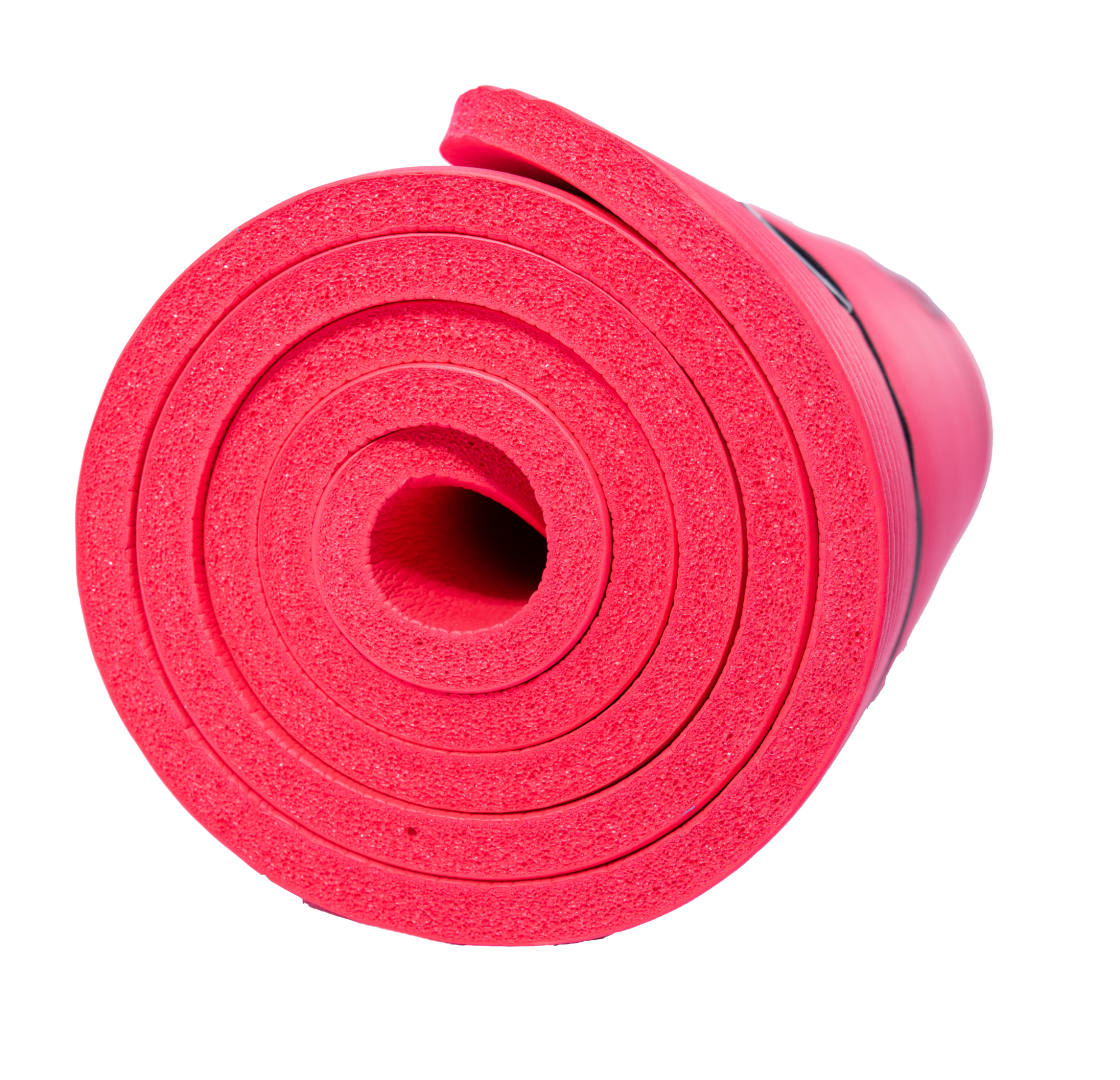 Træningsmåtte Rød – 1,5 cm. tyk og skridsikker. Inklusiv bæresele.