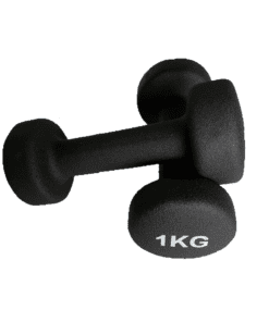 Håndvægte 2 X 1 kg sæt af neoprenbelagte håndvægte 2 stk a 1 kg. Bulligt træningsudstyr i top kvalitet fra www.nemhjem.dk