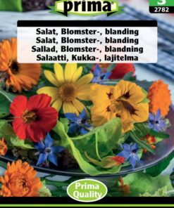 Salat blomster blanding. Dyrk fine blomster hvor kronbladene kan spises. Pynter både i haven og i salaten. Bestil online på www.nemhjem.dk