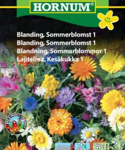Blomsterblanding Sommerblomst 1 blomsterfrøblanding. Hornum kvalitetsfrø til gode priser på www.nemhjem.dk Smukke sommerblomster.