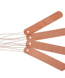 Planteskilte i kobber med kobertråd til fastgørelse – Pose med 20 stk