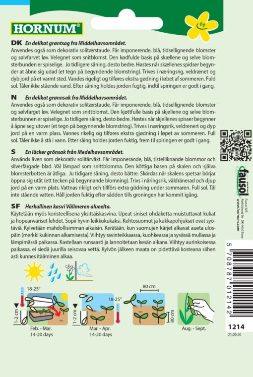 Artiskok frø – Artiskokker er både velsmagende grøntsager og flotte snitblomster