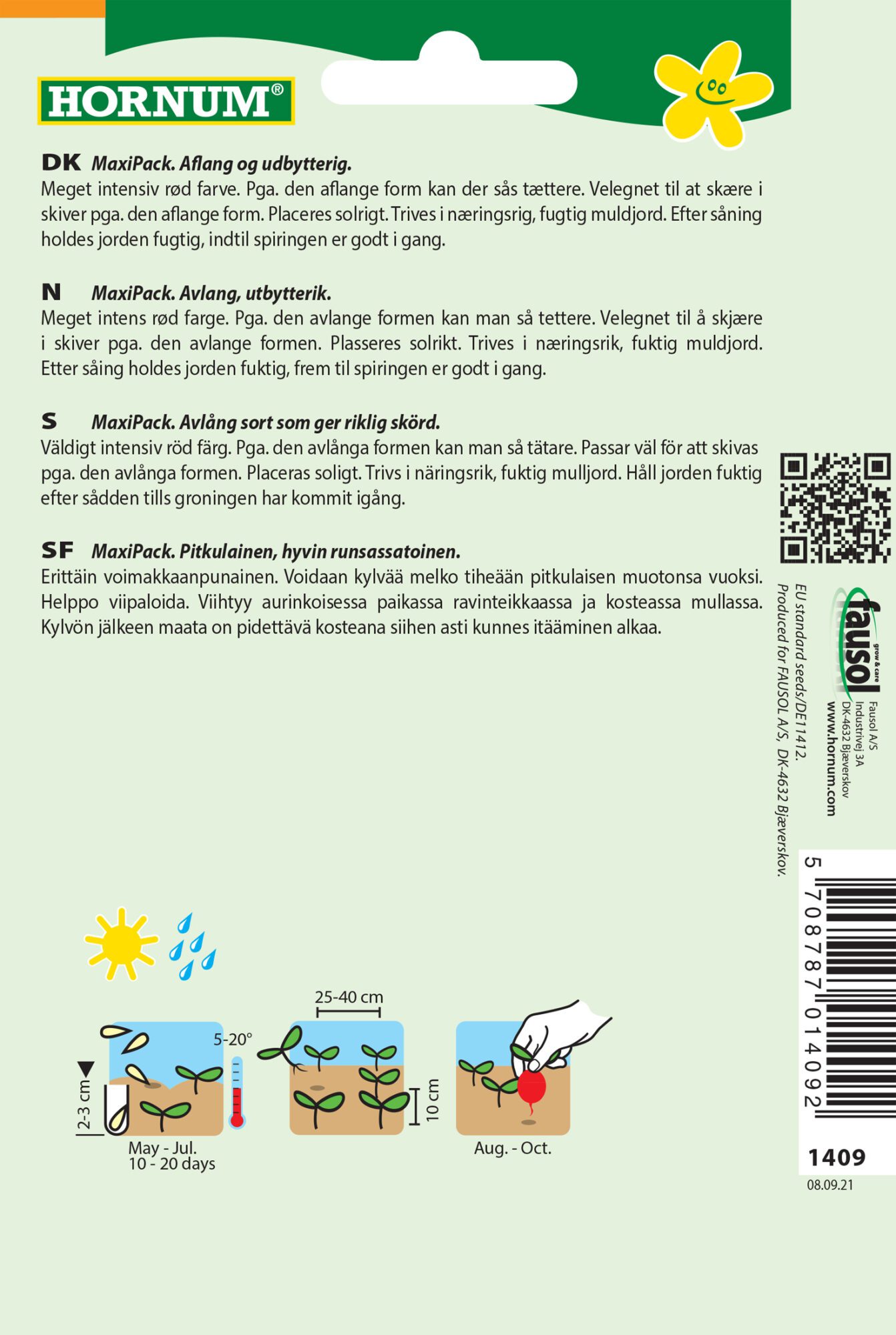 Rødbedefrø i Maxi pack – Aflang med stort udbytte – Grøntsagsfrø