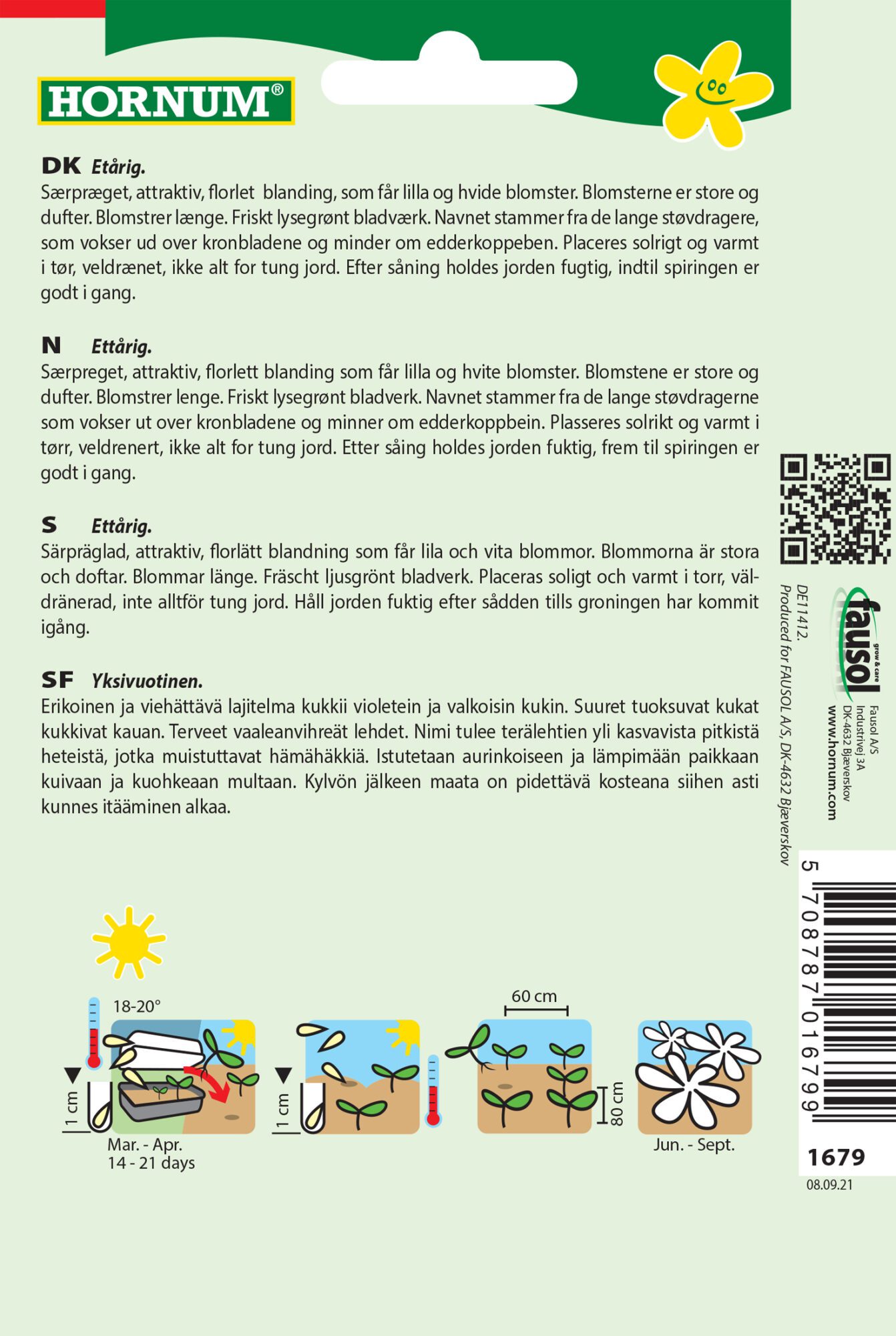 Edderkoppeplante blanding – Velduftende og smukke blomster – Blomsterfrø