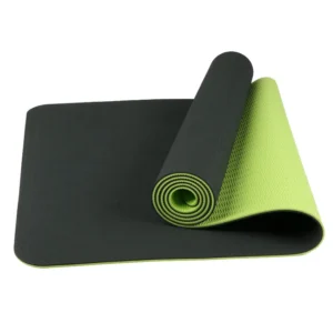 Yogamåtte TPE 2 lag – 6 mm – Mørkegrøn/Grøn