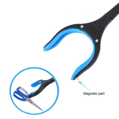 Gribetang blå – Foldbar gribetang med magnet. Længde på 82 cm.