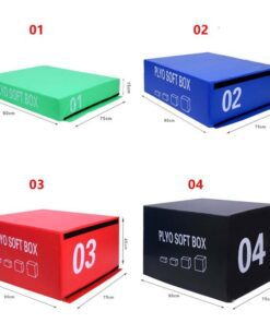 Plyo Soft Box Sæt / Jump box Sæt med 4 størrelser – 15, 30 ,45 og 60 cm