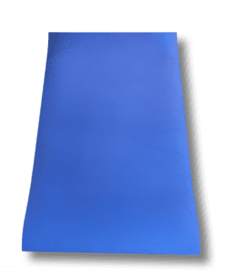 Stor Træningsmåtte XL 100 X 200 Cm. Blå Stabil TPE med høj densitet 1,5 cm. tyk.