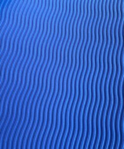 Stor Træningsmåtte XL 100 X 200 Cm. Blå Stabil TPE med høj densitet 1,5 cm. tyk.