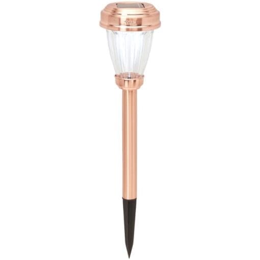 Solcellelampe kobber - Flot markeringslampe til havestien.